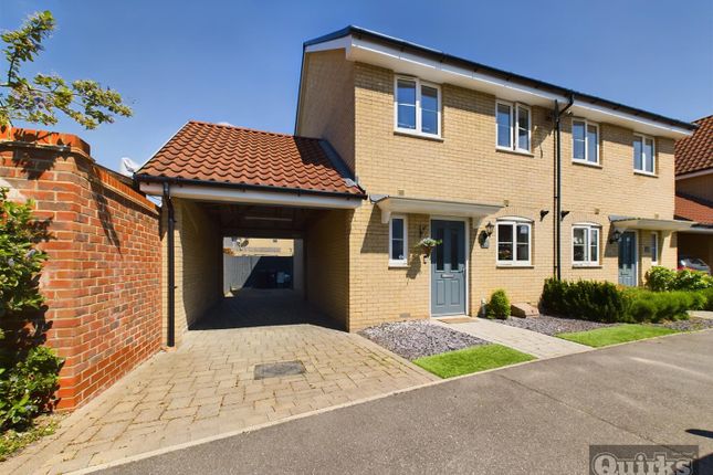 Semi-detached house for sale in Croot Place, Runwell, Wickford