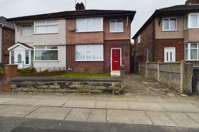 Semi-detached house for sale in Jeffereys Crescent, Huyton, Liverpool.
