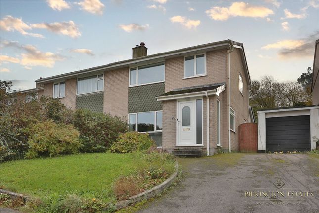 Thumbnail Semi-detached house for sale in Holcroft Close, Saltash, Cornwall