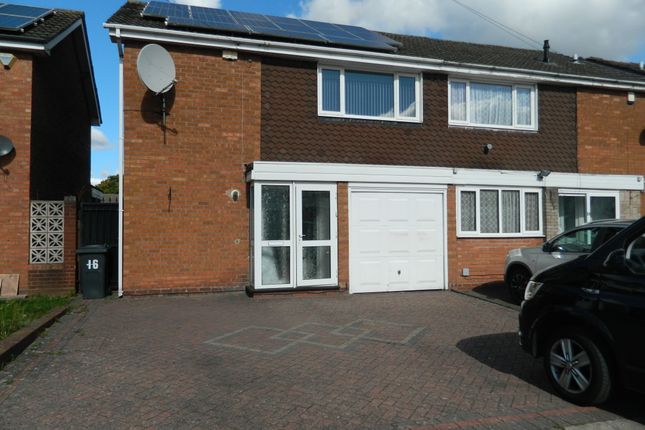 Thumbnail Semi-detached house to rent in Hilltop Drive, Hodge Hill, Birmingham