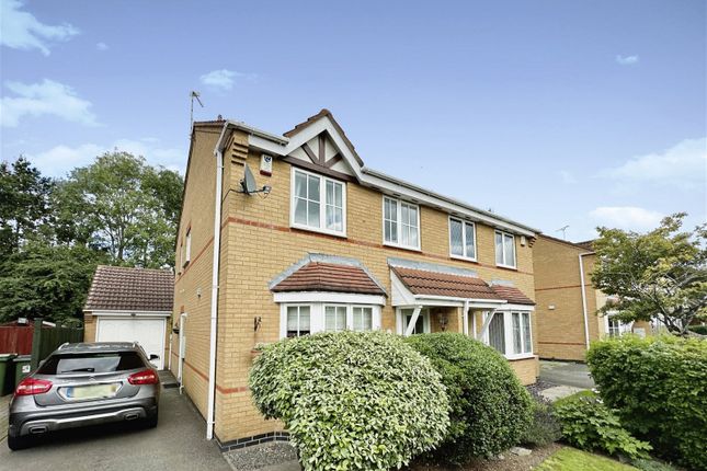 Thumbnail Semi-detached house for sale in Lancelot Close, Leicester Forest East, Leicester