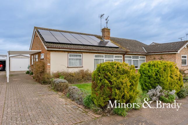 Thumbnail Semi-detached bungalow for sale in Westfield Road, Brundall, Norwich