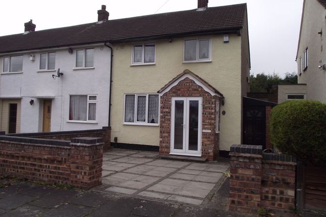 Thumbnail End terrace house to rent in Hartshill Road, Shard End, Birmingham