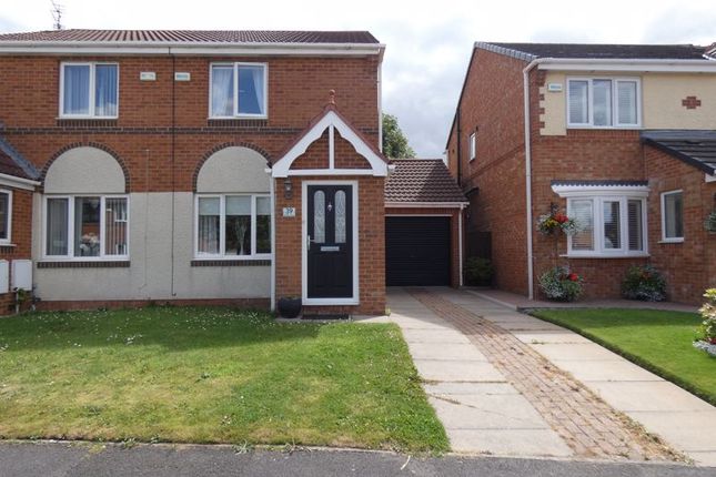 Thumbnail Semi-detached house for sale in Meadow Green, Spennymoor