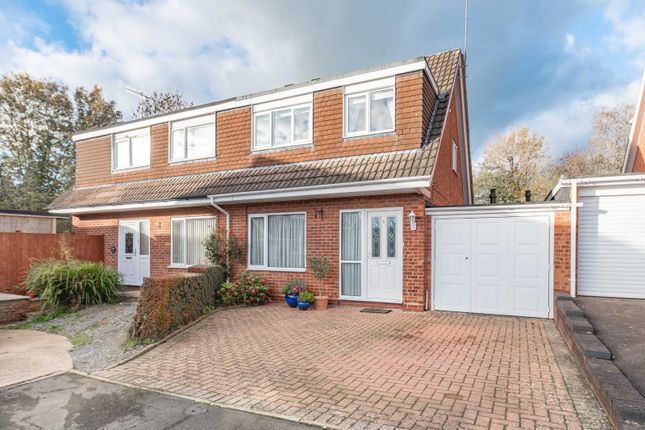 Thumbnail Semi-detached house for sale in Oakridge Close, Church Hill North, Redditch, Worcestershire