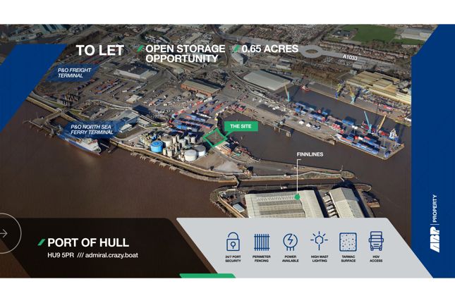 Land to let in Open Storage, King George Dock, Hull, East Yorkshire