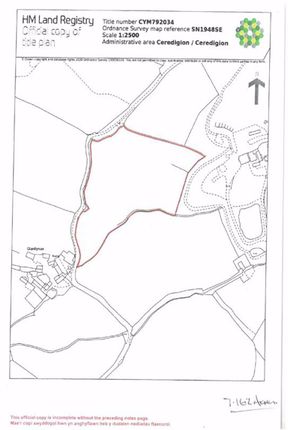 Land for sale in Caemorgan Road, Cardigan, Ceredigion