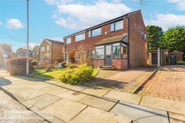 Thumbnail Semi-detached house for sale in Winston Avenue, Bamford, Rochdale, Greater Manchester