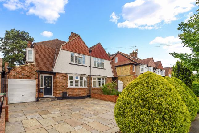 Thumbnail Semi-detached house for sale in Ewell Park Way, Stoneleigh, Epsom