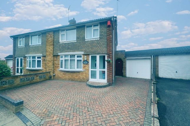 Thumbnail Semi-detached house for sale in Carsdale Close, Luton