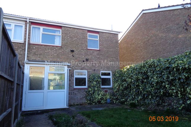 Thumbnail End terrace house to rent in Viscount Court, Eaton Socon, St Neots