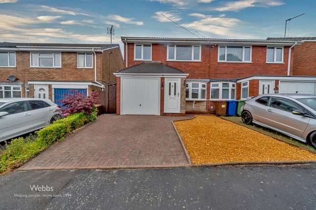 Thumbnail Semi-detached house for sale in Portland Place, Cannock