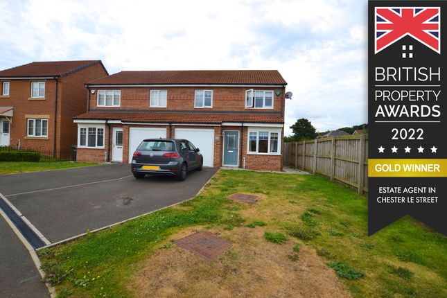 Thumbnail Semi-detached house for sale in Little Burn Close, Chester-Le-Street