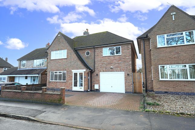 Thumbnail Detached house for sale in Oakcroft Avenue, Kirby Muxloe, Leicester, Leicestershire