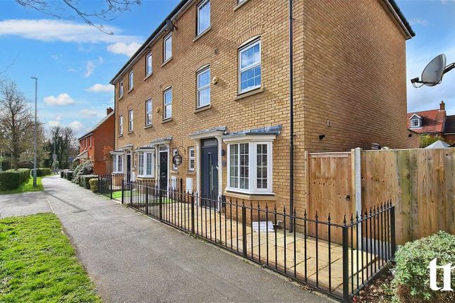 End terrace house for sale in Roding Drive, Little Canfield, Dunmow, Essex