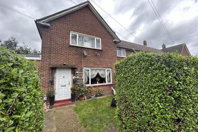 Thumbnail End terrace house to rent in Frobisher Gardens, Stanwell, Staines