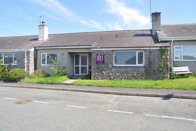 Thumbnail Terraced bungalow to rent in Bro Mynydd, Bryngwran, Holyhead