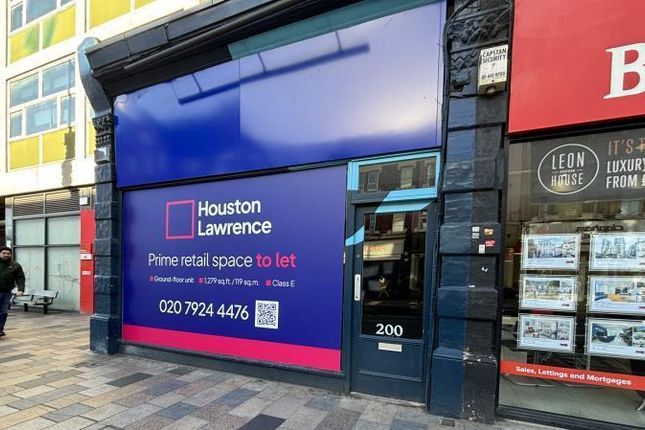 Retail premises to let in 200, Lavender Hill, Clapham