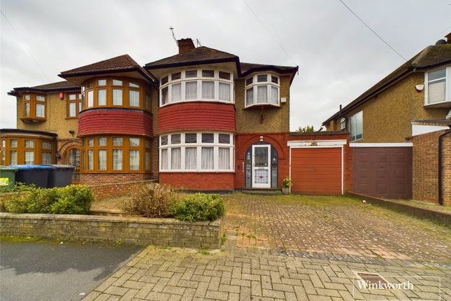 Thumbnail Semi-detached house for sale in Mersham Drive, Kingsbury, London