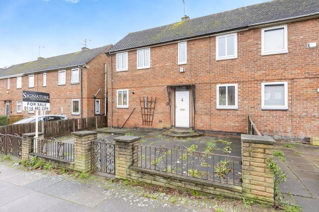 Thumbnail Semi-detached house for sale in Aikman Avenue, Leicester, Leicestershire