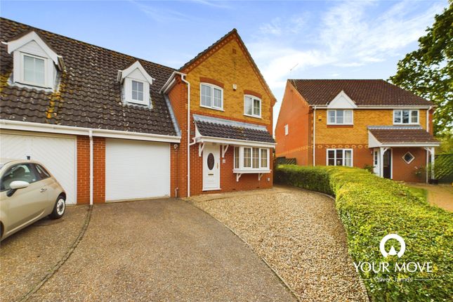 Link-detached house for sale in Darby Road, Beccles, Suffolk