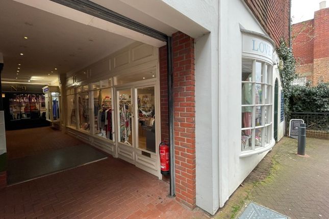 Retail premises to let in 13, Sayers Square Arcade, Sayers Lane, Tenterden, Kent