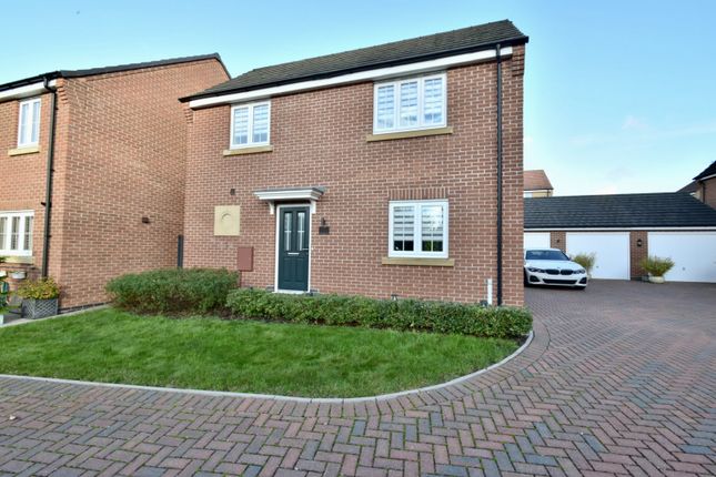 Thumbnail Detached house for sale in Honeysuckle Close, Thurnby, Leicester