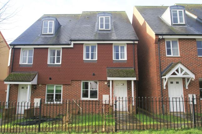 Thumbnail Semi-detached house to rent in Pasture Walk, Augusta Park, Andover