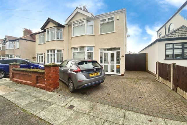Semi-detached house for sale in Newborough Avenue, Crosby, Liverpool, Merseyside