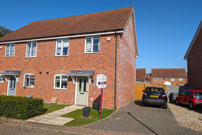 Thumbnail Semi-detached house for sale in Cornflower Close, Leiston