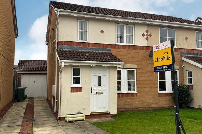 Thumbnail Semi-detached house for sale in Moor Close, Wheldrake, York