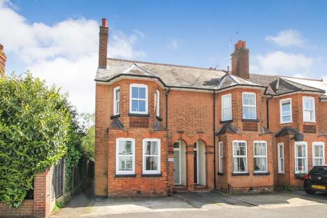 Thumbnail End terrace house for sale in Rectory Road, Farnborough