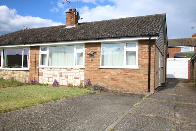 Thumbnail Semi-detached bungalow for sale in York Crescent, Claydon, Ipswich, Suffolk