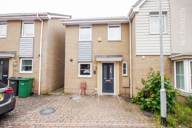 Thumbnail End terrace house to rent in Solario Road, Costessey, Norwich