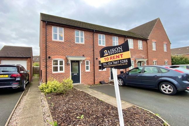 End terrace house to rent in Jersey Close, New Stoke Village, Coventry