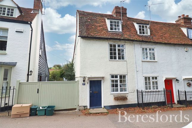 Thumbnail End terrace house for sale in The Green, Writtle