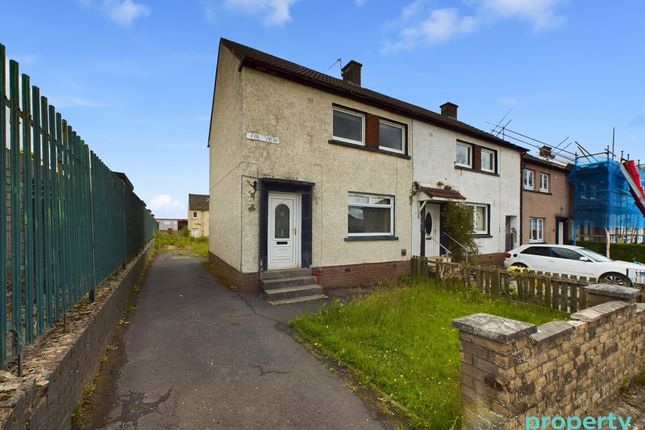 Thumbnail End terrace house for sale in Fir View, Calderbank, North Lanarkshire