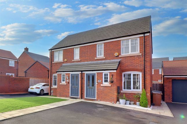 Thumbnail Semi-detached house for sale in Axten Avenue, Lichfield