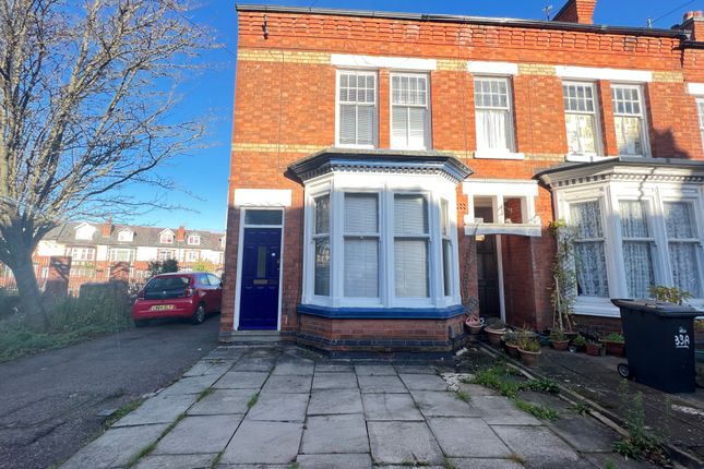 Thumbnail End terrace house to rent in Daneshill Road, Leicester