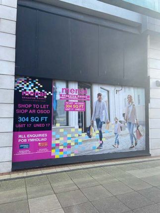 Thumbnail Retail premises to let in Menai Centre, Bangor