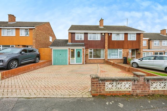 Thumbnail Semi-detached house for sale in Mendip Crescent, Bedford