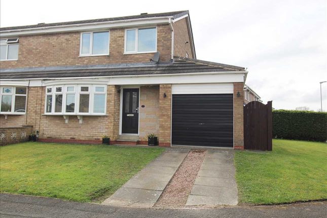 Thumbnail Semi-detached house for sale in Oulton Close, Eastfield Green, Cramlington