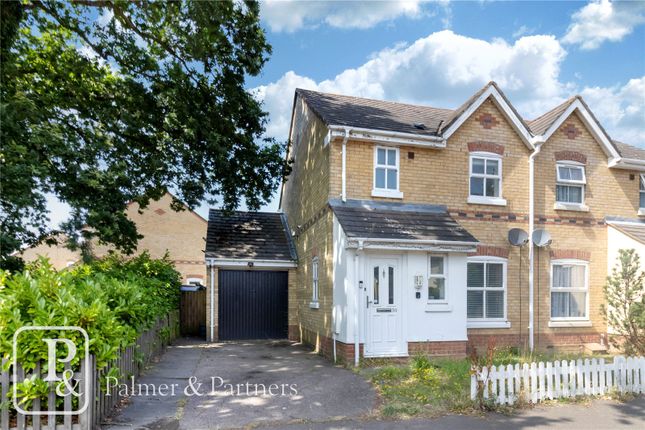 Thumbnail Semi-detached house for sale in Princess Drive, Highwoods, Colchester, Essex