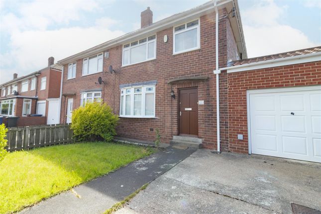 Thumbnail Semi-detached house to rent in Stokesley Grove, High Heaton, Newcastle Upon Tyne