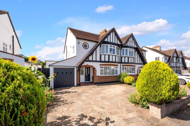 Thumbnail Semi-detached house for sale in Rutherwyke Close, Stoneleigh, Epsom