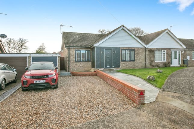 Thumbnail Semi-detached bungalow for sale in Post Mill Crescent, Grundisburgh, Woodbridge