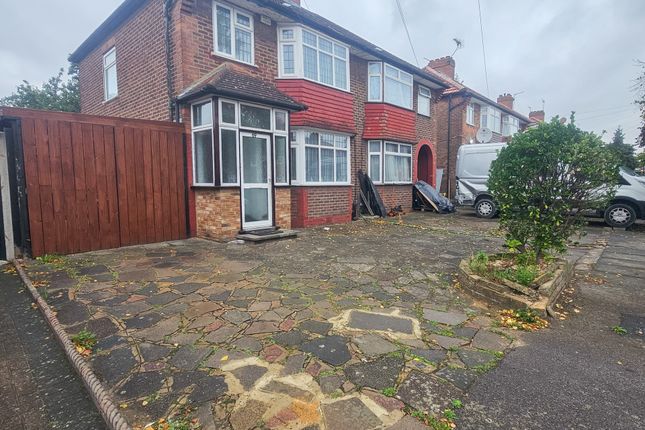 Thumbnail Semi-detached house to rent in Orchard Grove, Burnt Oak, Edgware