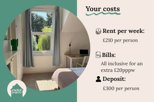 6-bed house on Prospect Park, Exeter, £5,460/mo