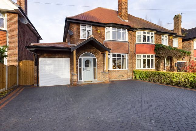 Thumbnail Semi-detached house for sale in Russell Drive, Wollaton, Nottinghamshire