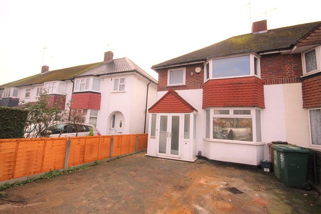 Thumbnail Semi-detached house to rent in Heathcroft Avenue, Sunbury-On-Thames